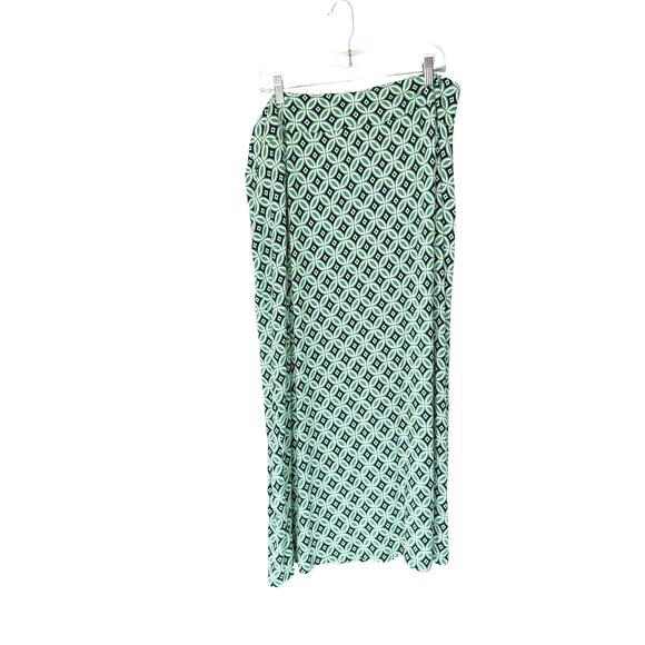 Boden Knot Waist Jersey Midi Skirt Green Stretch Pull On Lightweight Size 20/22 - Picture 1 of 8
